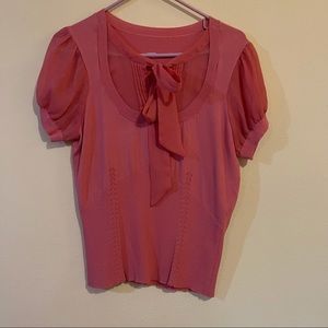 Spring coral colored sweater